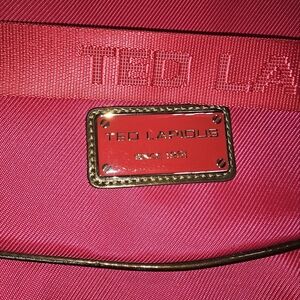 Ted Lapidus Fuchia Pink Crossbody Bag And Matching Wallet